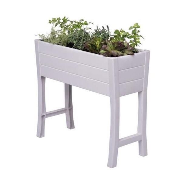 Nuvue Products Nuvue Products 7005743 32 in. PVC Elevated Garden Box; White 7005743